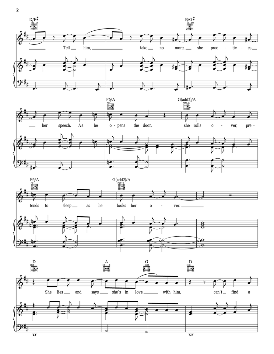 Better Man Better Man Piano, Vocal, Guitar scores gallery preview page 2