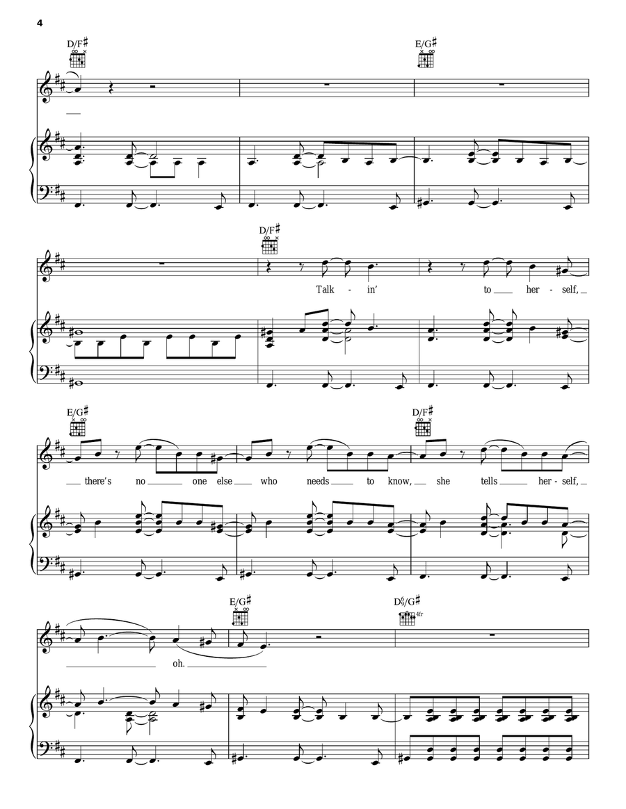 Better Man Better Man Piano, Vocal, Guitar scores gallery preview page 4