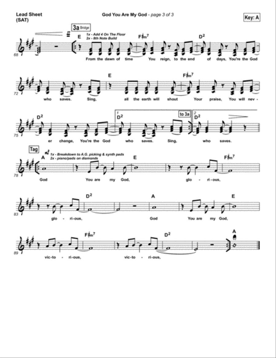 God You Are My God - Orchestration Orchestra scores gallery preview page 3