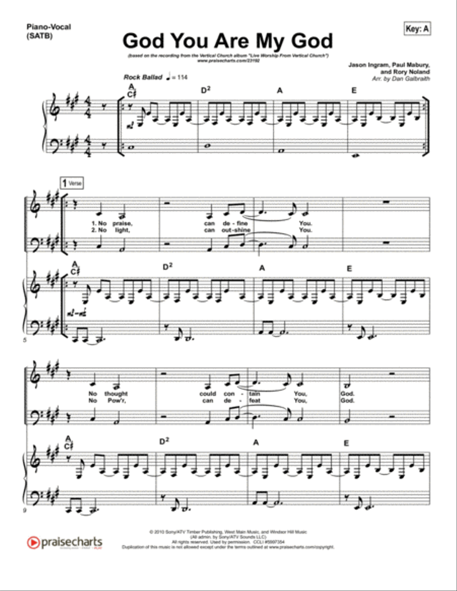 God You Are My God - Orchestration Orchestra scores gallery preview page 4
