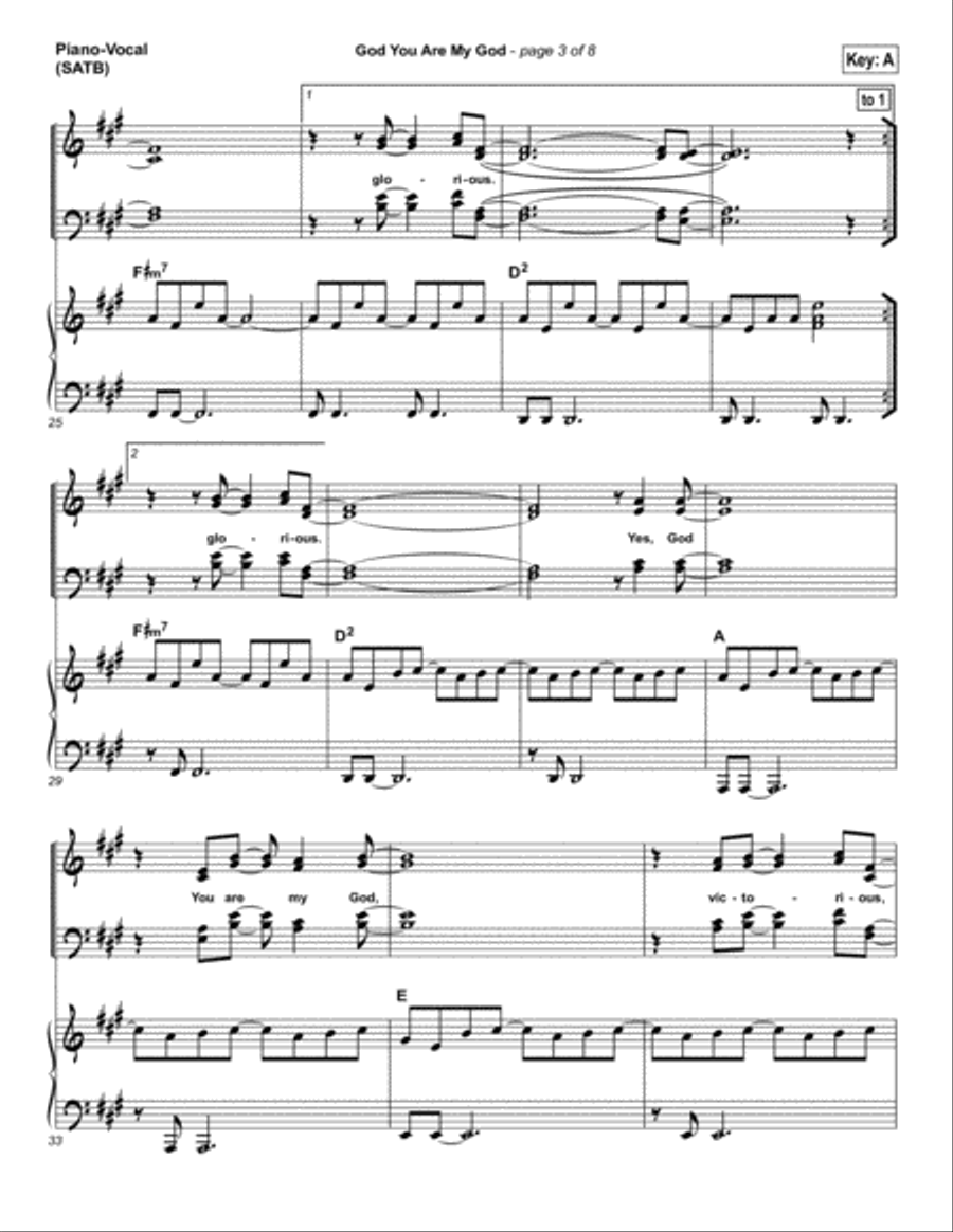 God You Are My God - Orchestration Orchestra scores gallery preview page 6