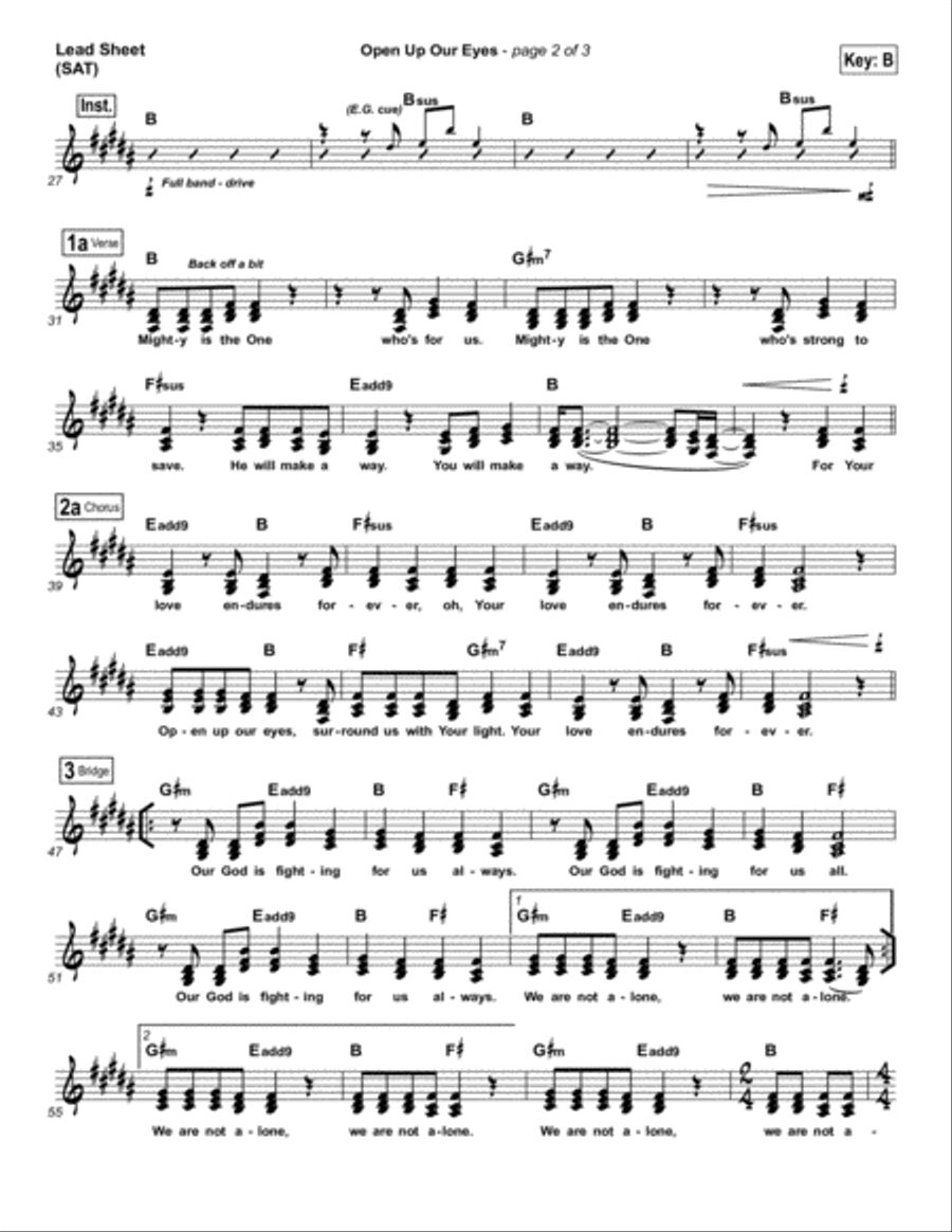 Open Up Our Eyes - Orchestration Orchestra scores gallery preview page 2