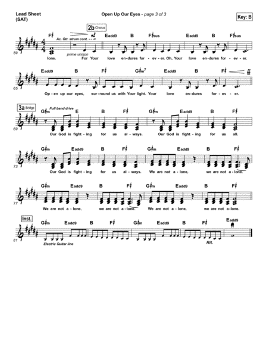 Open Up Our Eyes - Orchestration Orchestra scores gallery preview page 3
