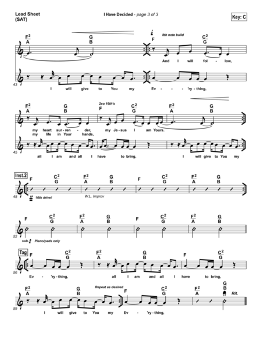 I Have Decided - Orchestration Orchestra scores gallery preview page 3