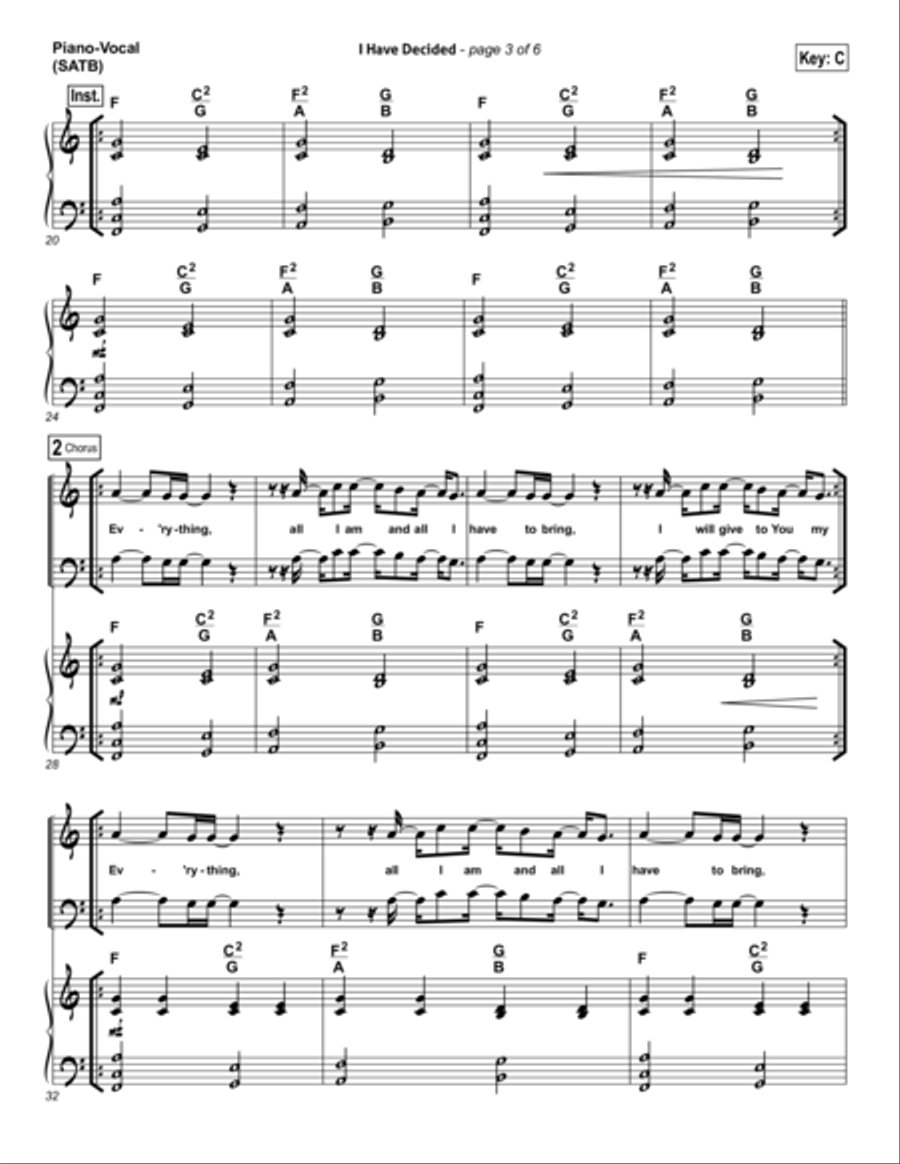I Have Decided - Orchestration Orchestra scores gallery preview page 6