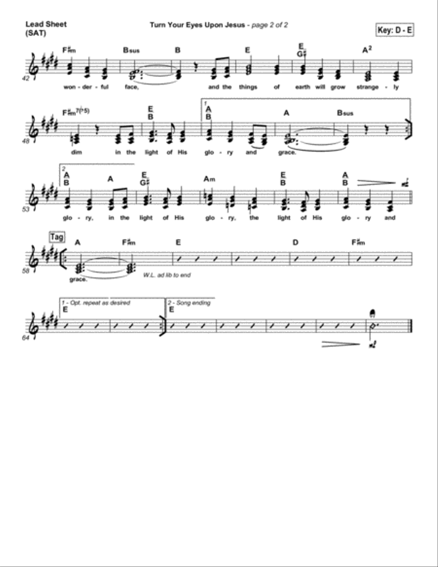 Turn Your Eyes Upon Jesus - Orchestration Orchestra scores gallery preview page 2