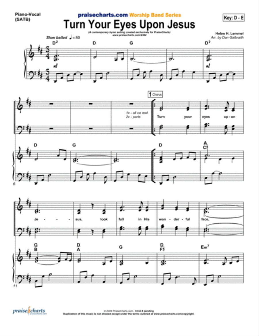 Turn Your Eyes Upon Jesus - Orchestration Orchestra scores gallery preview page 3