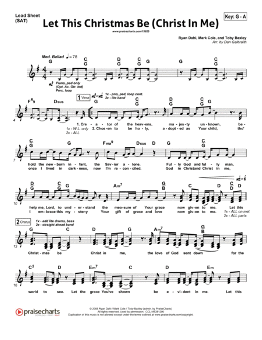 Let This Christmas Be (Christ In Me) - Orchestration Orchestra scores gallery preview page 1
