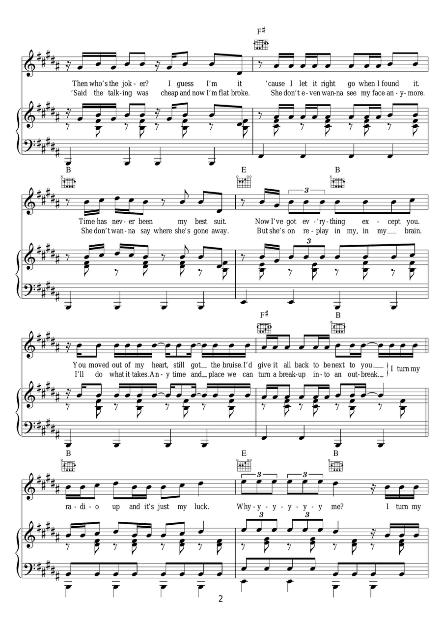 Oh Cecilia (Breaking My Heart) Piano, Vocal, Guitar scores gallery preview page 2