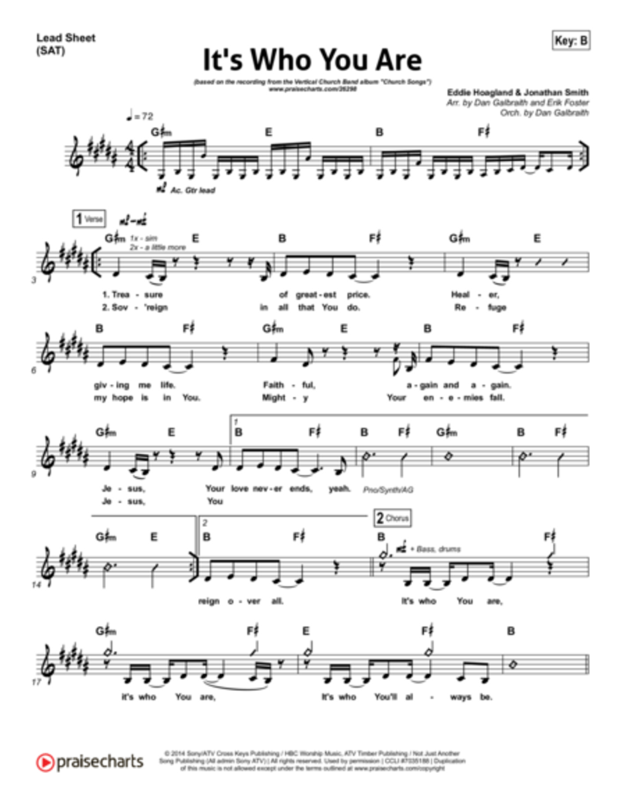 It's Who You Are - Orchestration Orchestra scores gallery preview page 1
