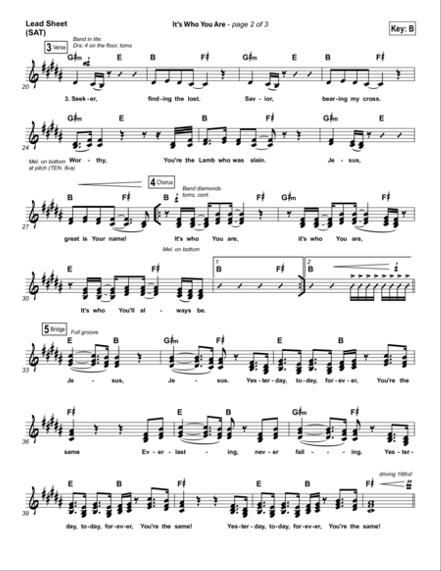 It's Who You Are - Orchestration Orchestra scores gallery preview page 2