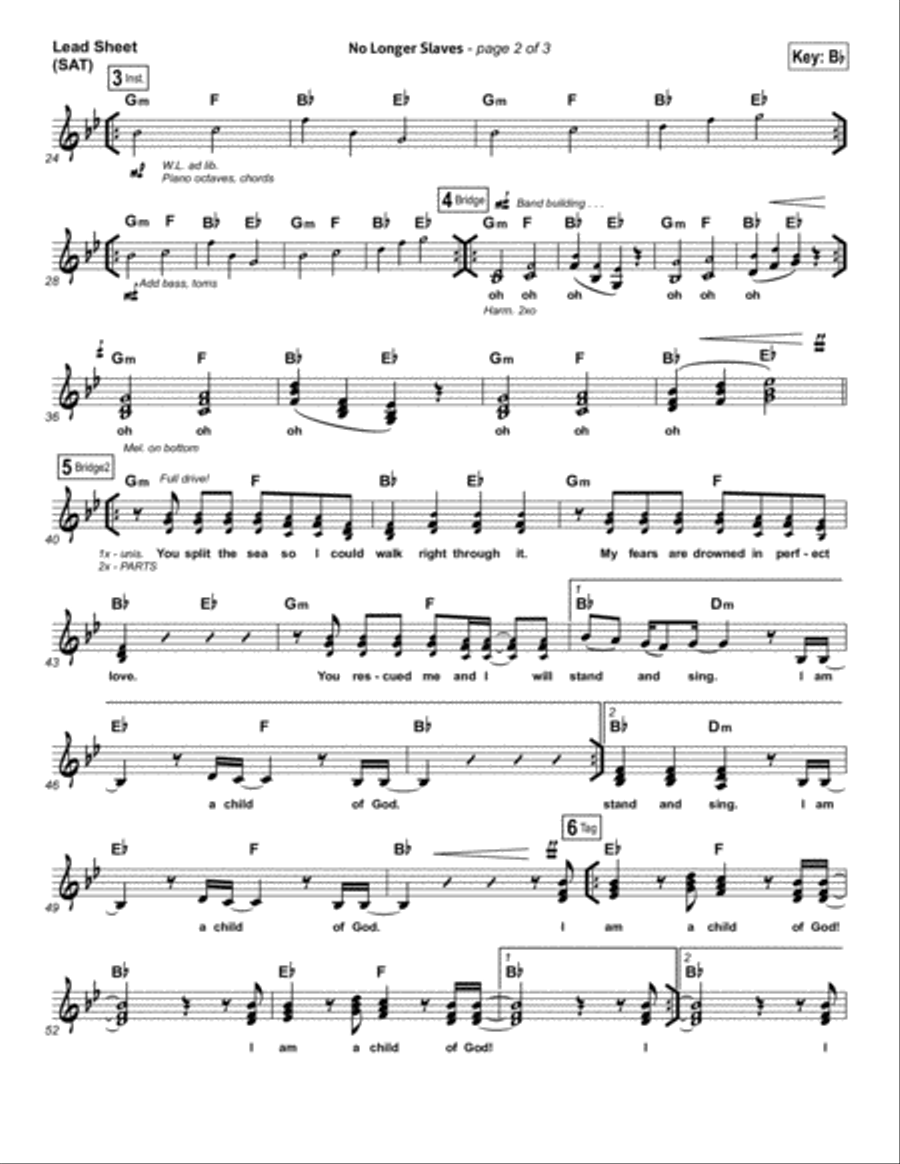 No Longer Slaves - Orchestration Orchestra scores gallery preview page 2