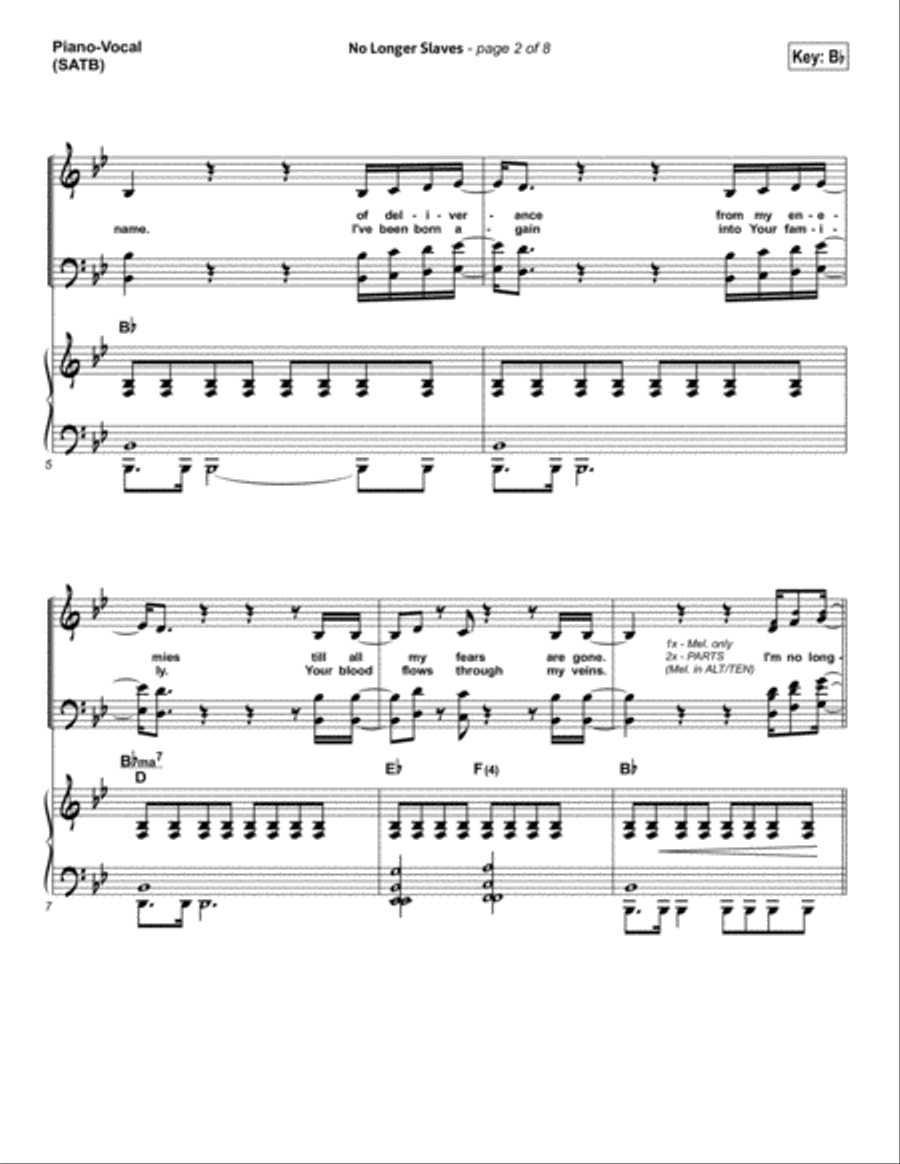 No Longer Slaves - Orchestration Orchestra scores gallery preview page 5