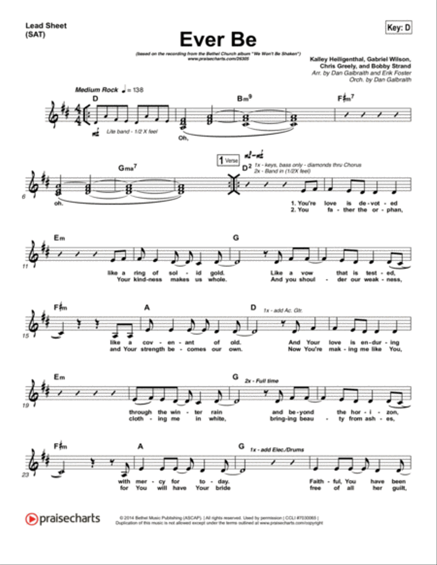 Ever Be - Orchestration Orchestra scores gallery preview page 1