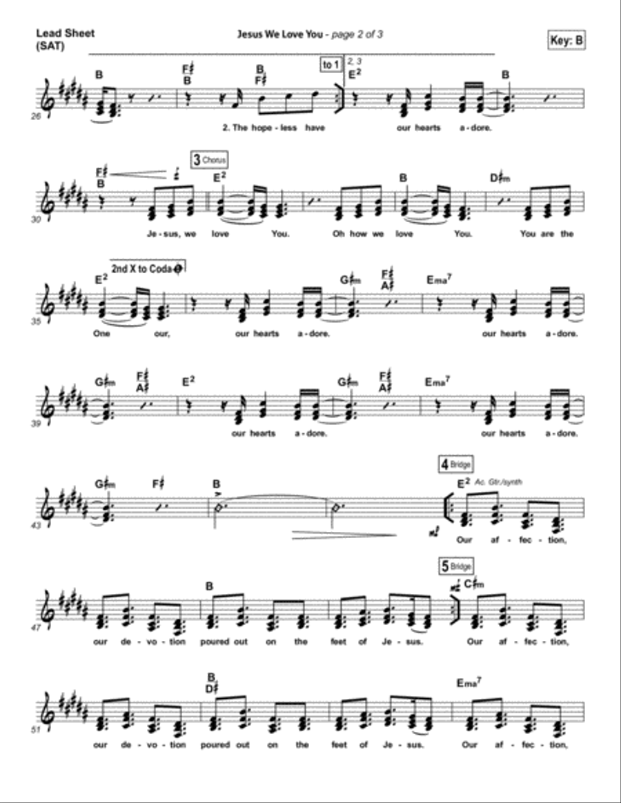 Jesus We Love You - Orchestration Orchestra scores gallery preview page 2