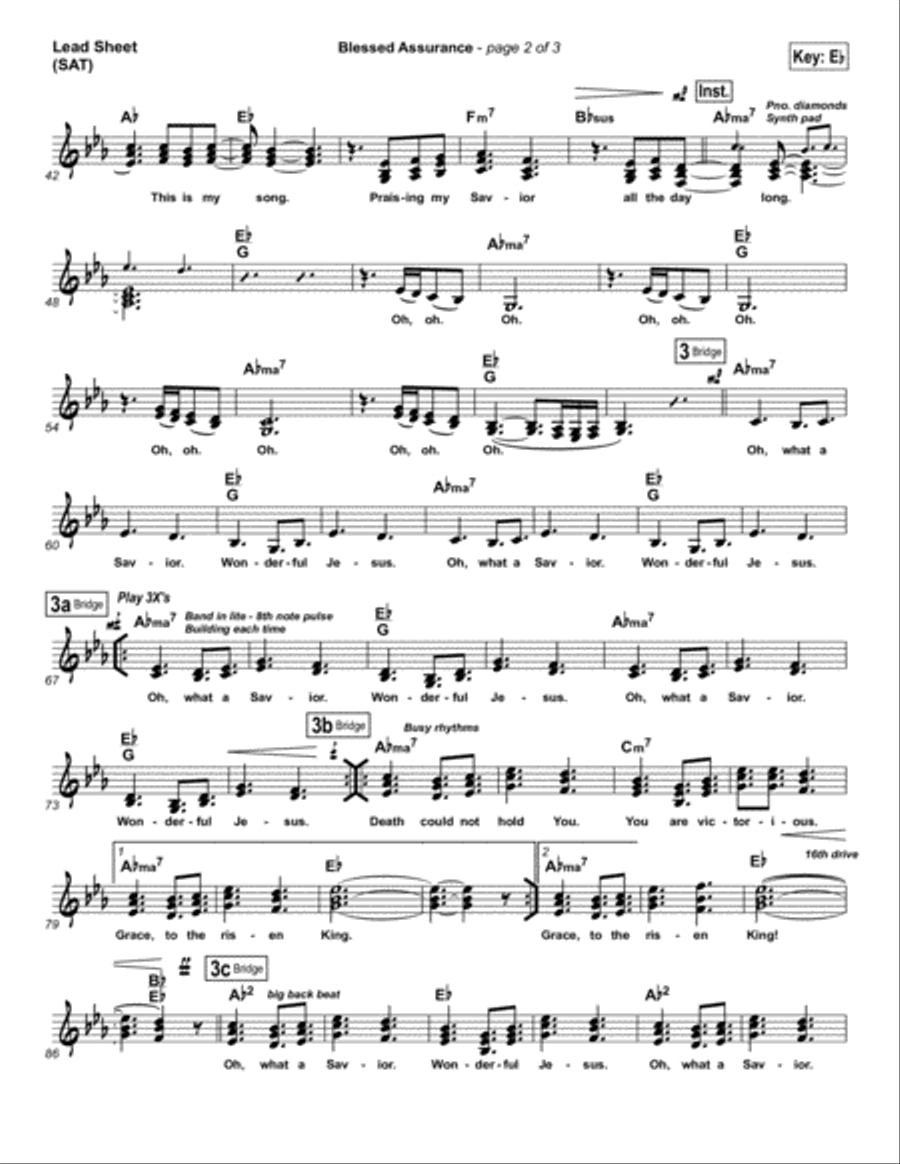Blessed Assurance - Orchestration Orchestra scores gallery preview page 2