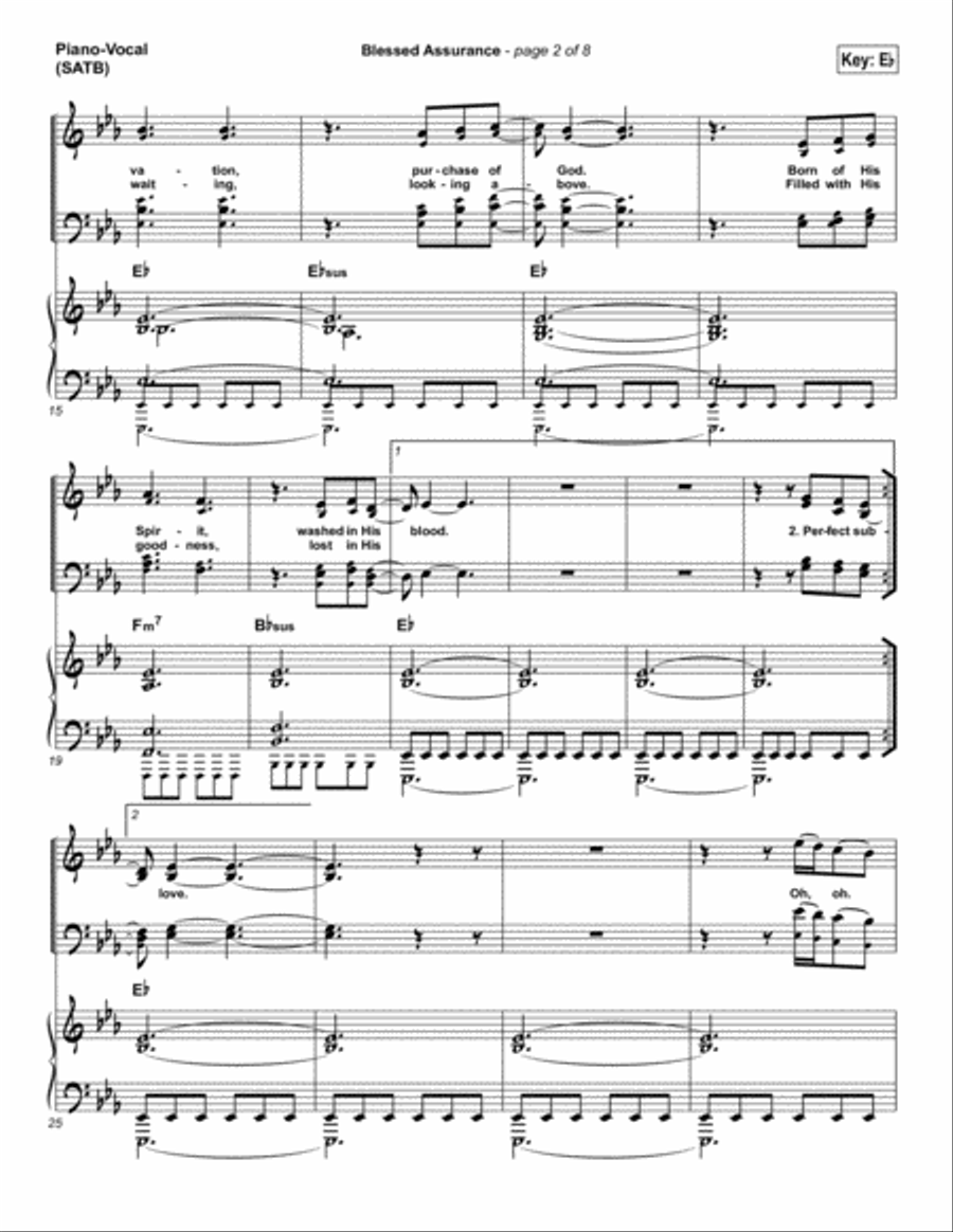 Blessed Assurance - Orchestration Orchestra scores gallery preview page 5