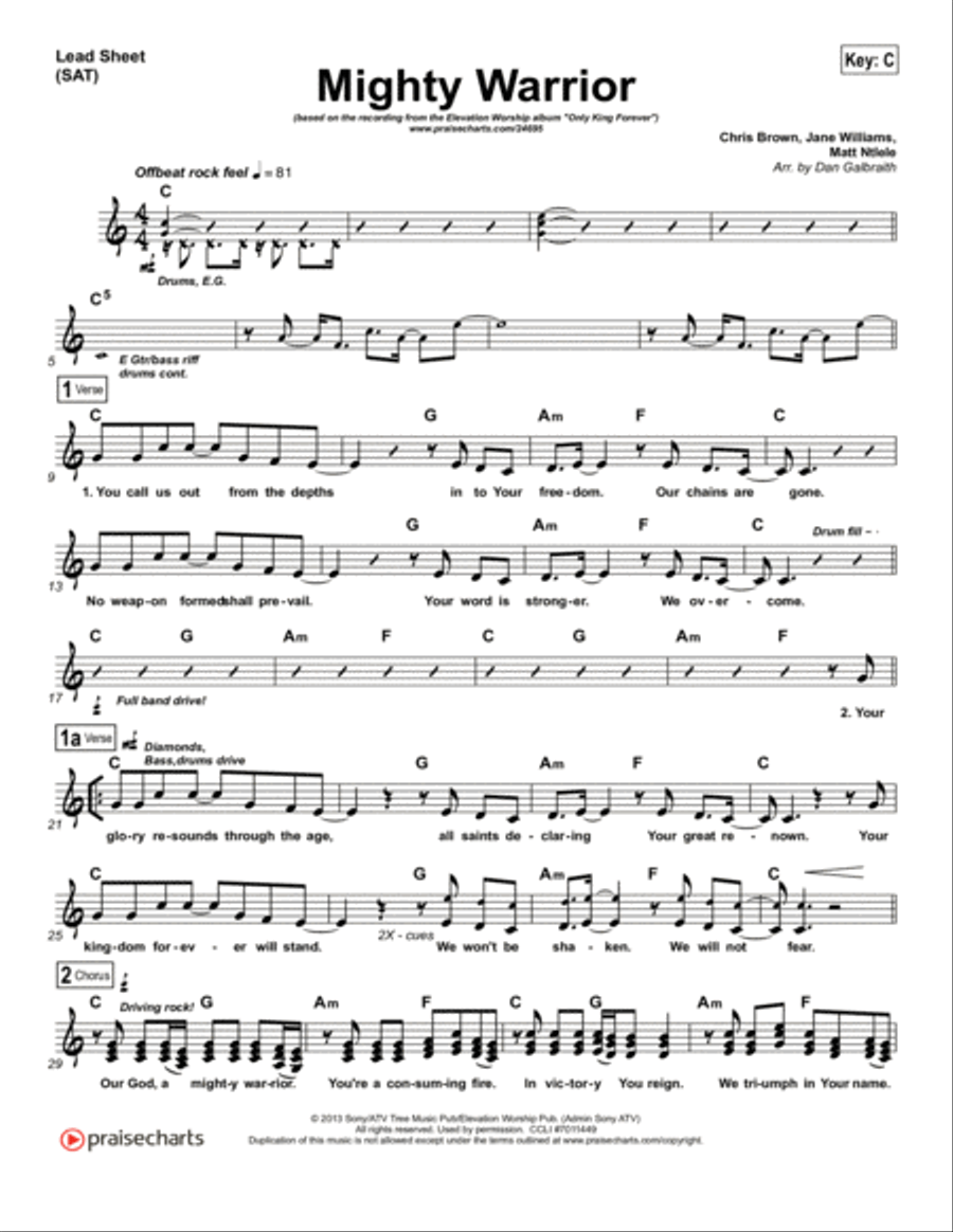 Mighty Warrior - Orchestration Orchestra scores gallery preview page 1