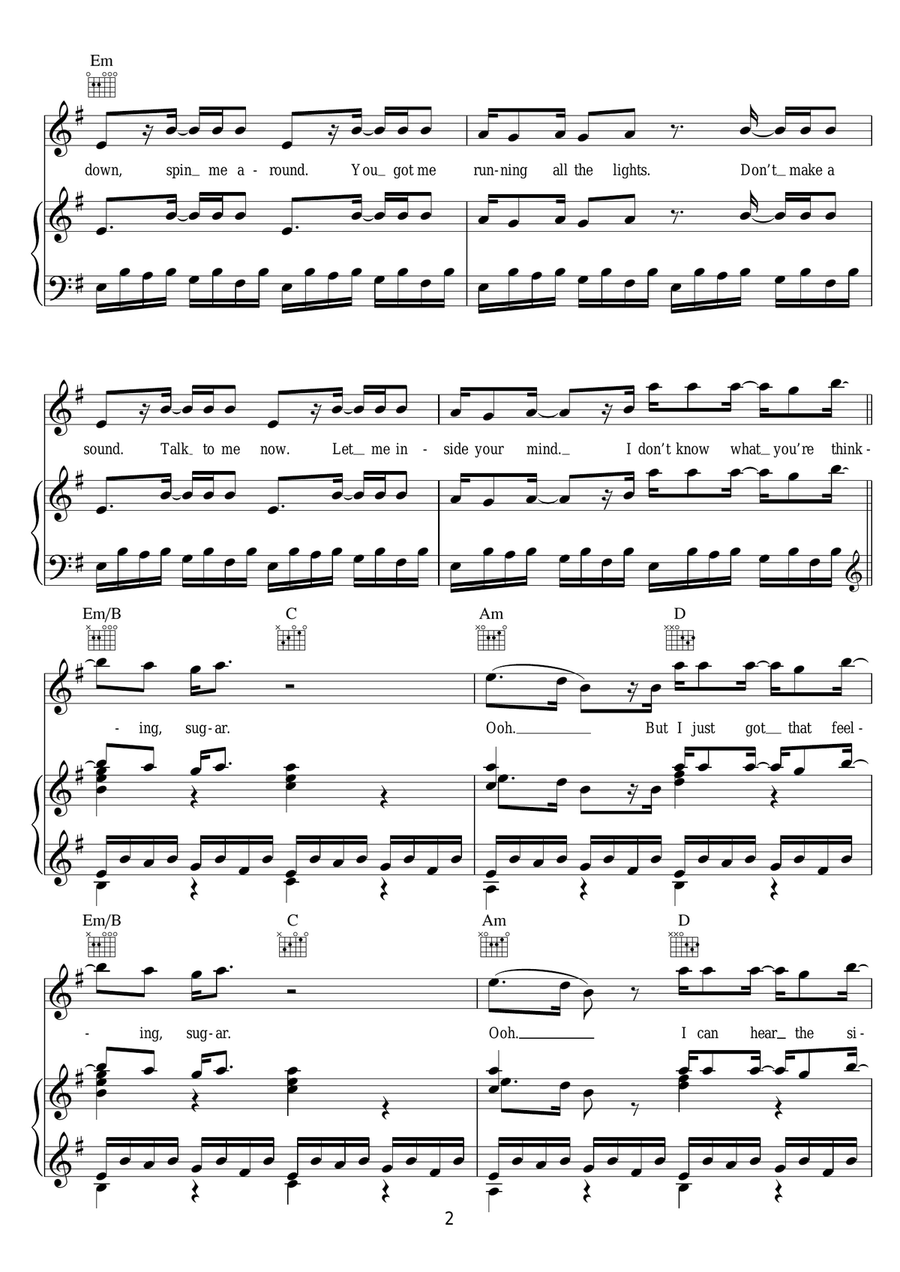 Dangerous (feat. Sam Martin) 3-Part scores gallery preview page 2