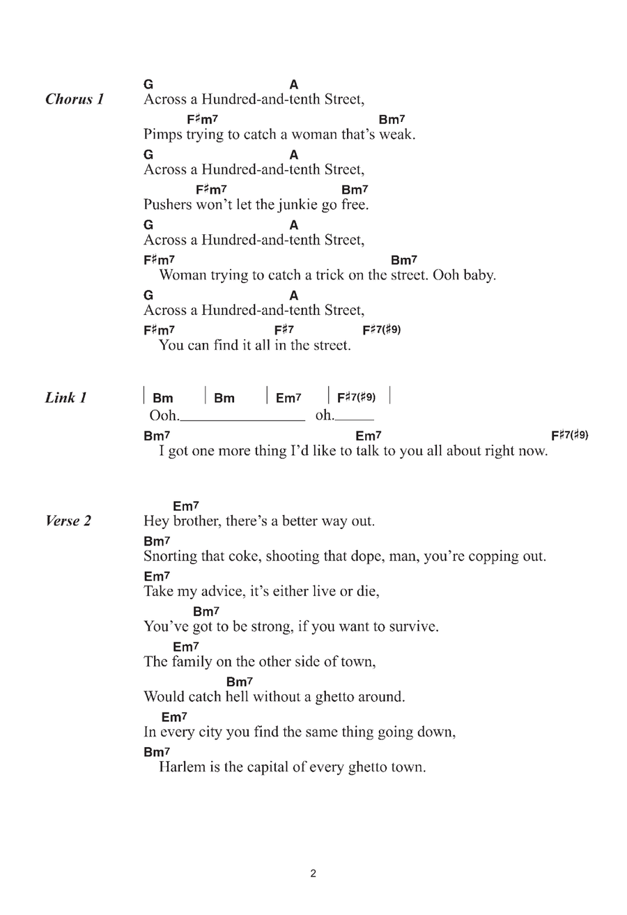 Across 110th Street Across 110th Street Ukulele scores gallery preview page 2