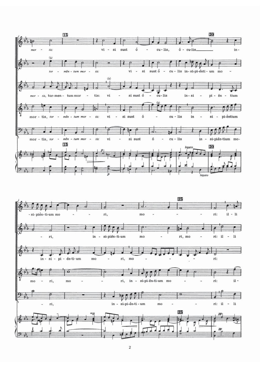 Justorum Animae Justorum Animae Piano, Vocal, Guitar scores gallery preview page 2