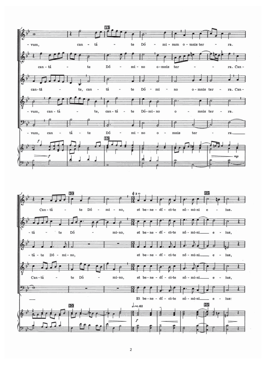 Cantate Domino Cantate Domino Piano, Vocal, Guitar scores gallery preview page 2