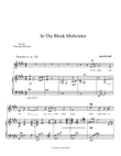 In The Bleak Midwinter