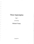 Three Impromptus, op. 2