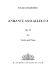 Andante and Allegro for Violin and Piano