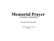 Memorial Prayer