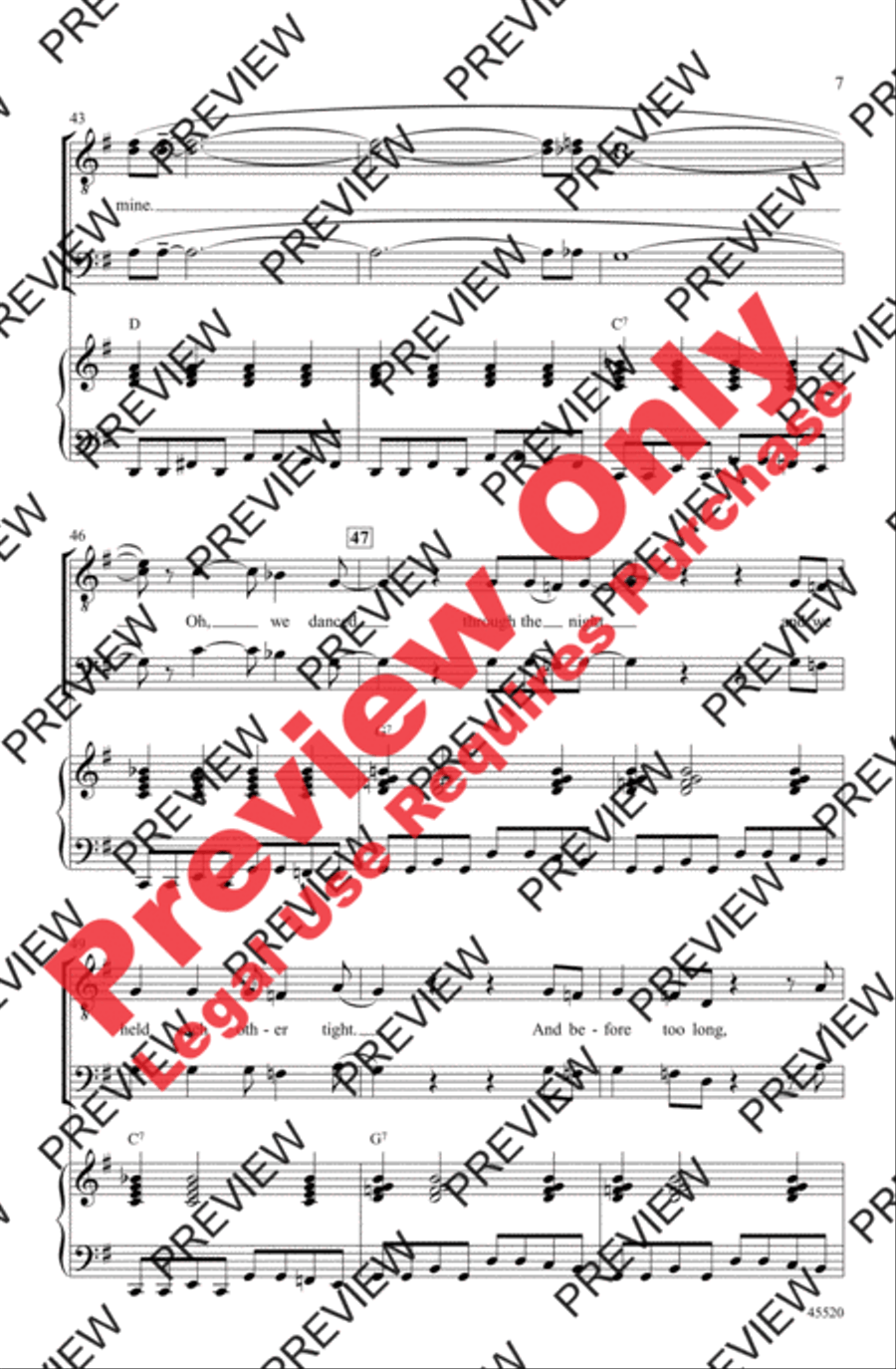 I Saw Her Standing There I Saw Her Standing There Men's Choir scores gallery preview page 7