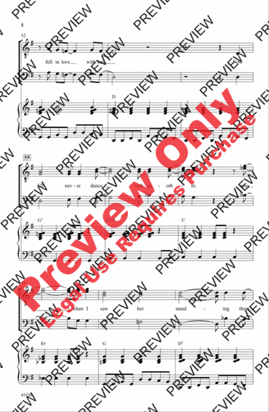 I Saw Her Standing There I Saw Her Standing There Men's Choir scores gallery preview page 8