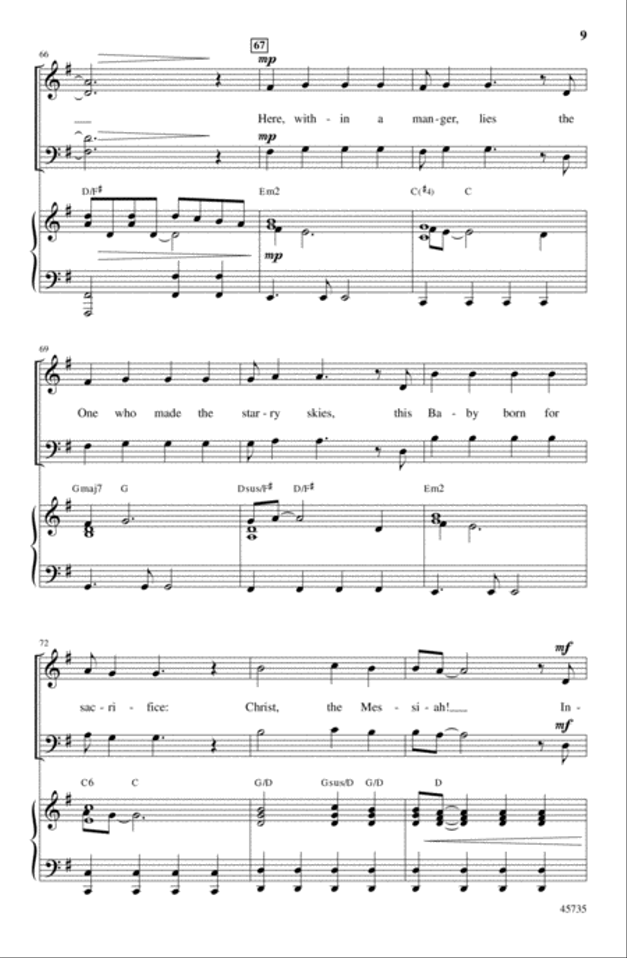 He Shall Reign Forevermore 4-Part scores gallery preview page 9