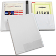 Marlo Choral Folder White 9.25“ X 12” with Elastic Ties and Pockets