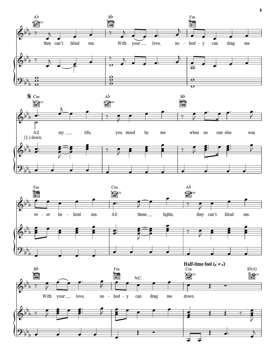 Drag Me Down Drag Me Down Piano, Vocal scores gallery preview page 3