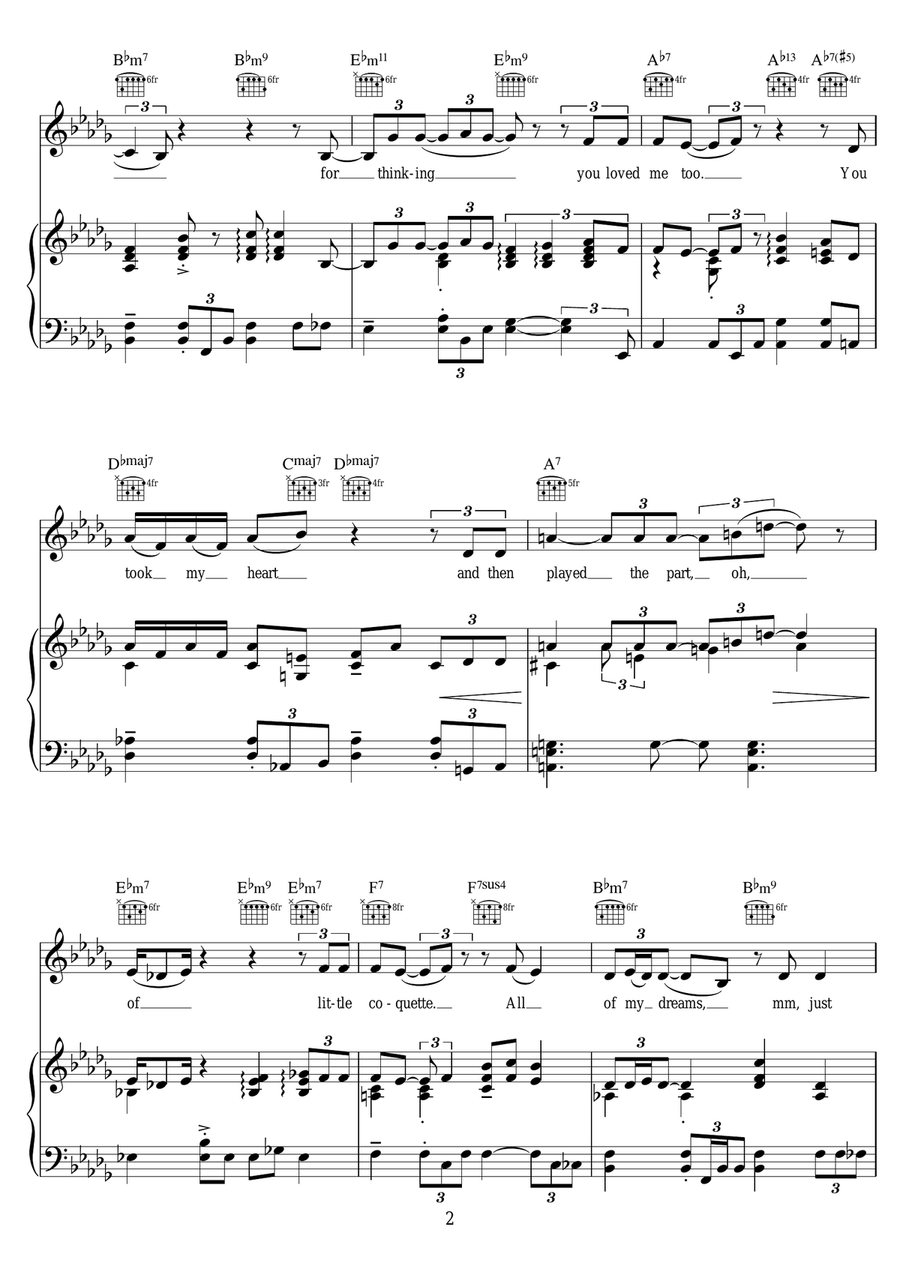 Fool That I Am Fool That I Am Piano, Vocal, Guitar scores gallery preview page 2