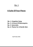 Op. 1 A Suite Of Four Pieces
