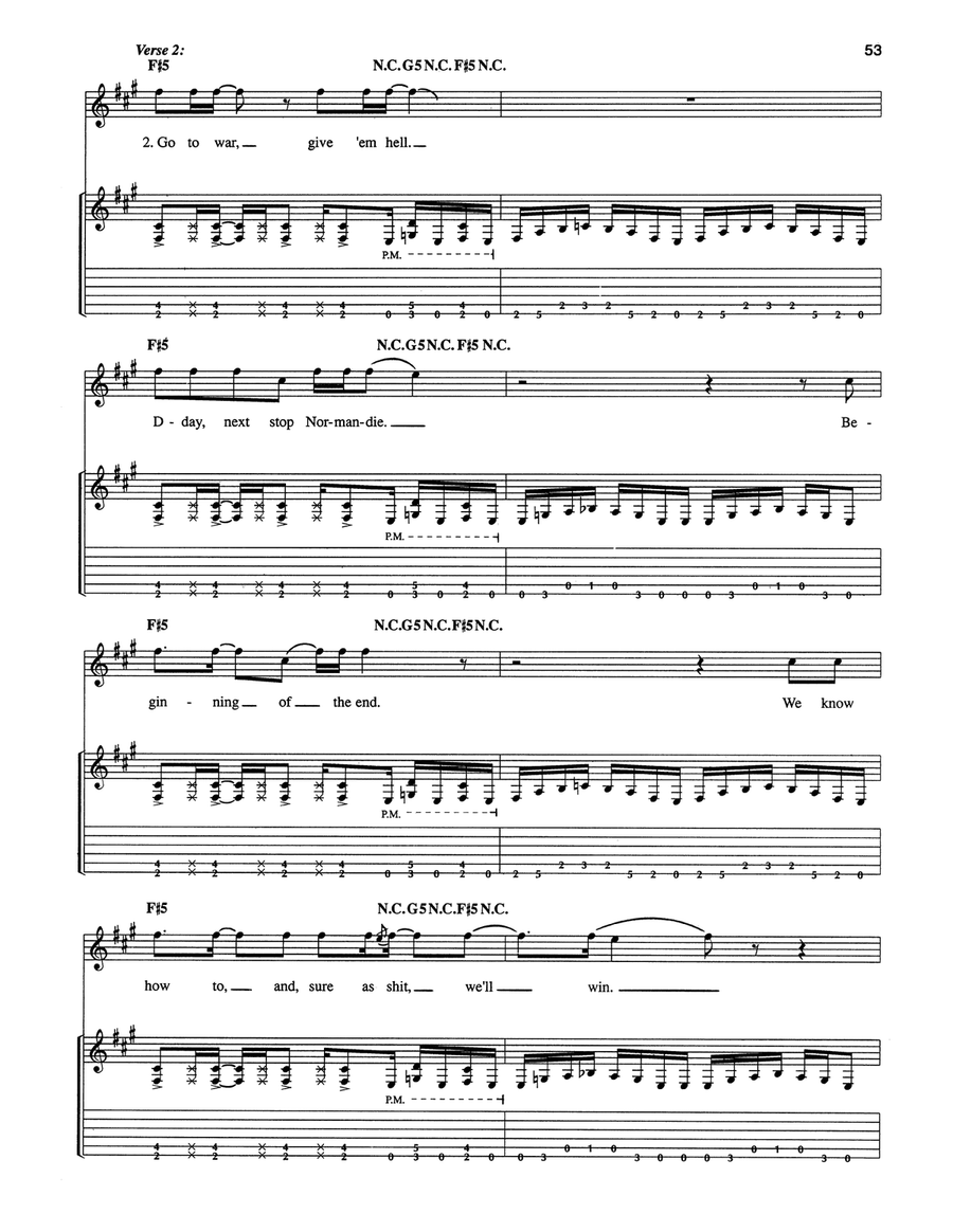 Take No Prisoners Take No Prisoners Acoustic Guitar scores gallery preview page 5