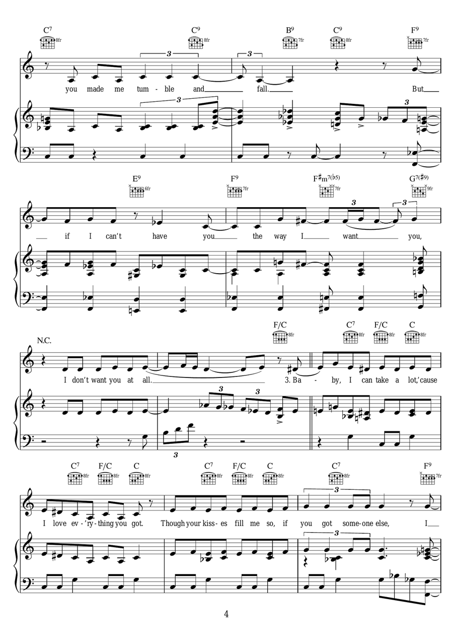 That's It, I Quit, I'm Movin' On Piano, Vocal, Guitar scores gallery preview page 4