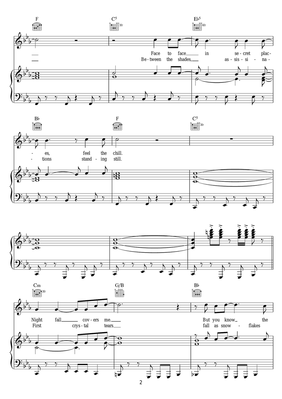 A View To A Kill A View To A Kill Piano, Vocal, Guitar scores gallery preview page 2
