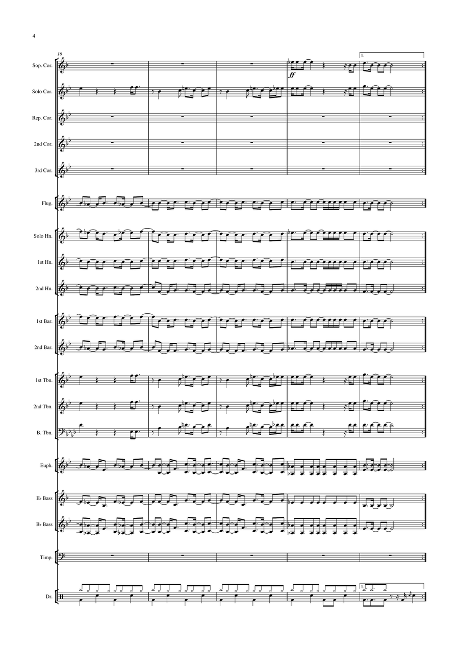 Back In Black Brass Band scores gallery preview page 5