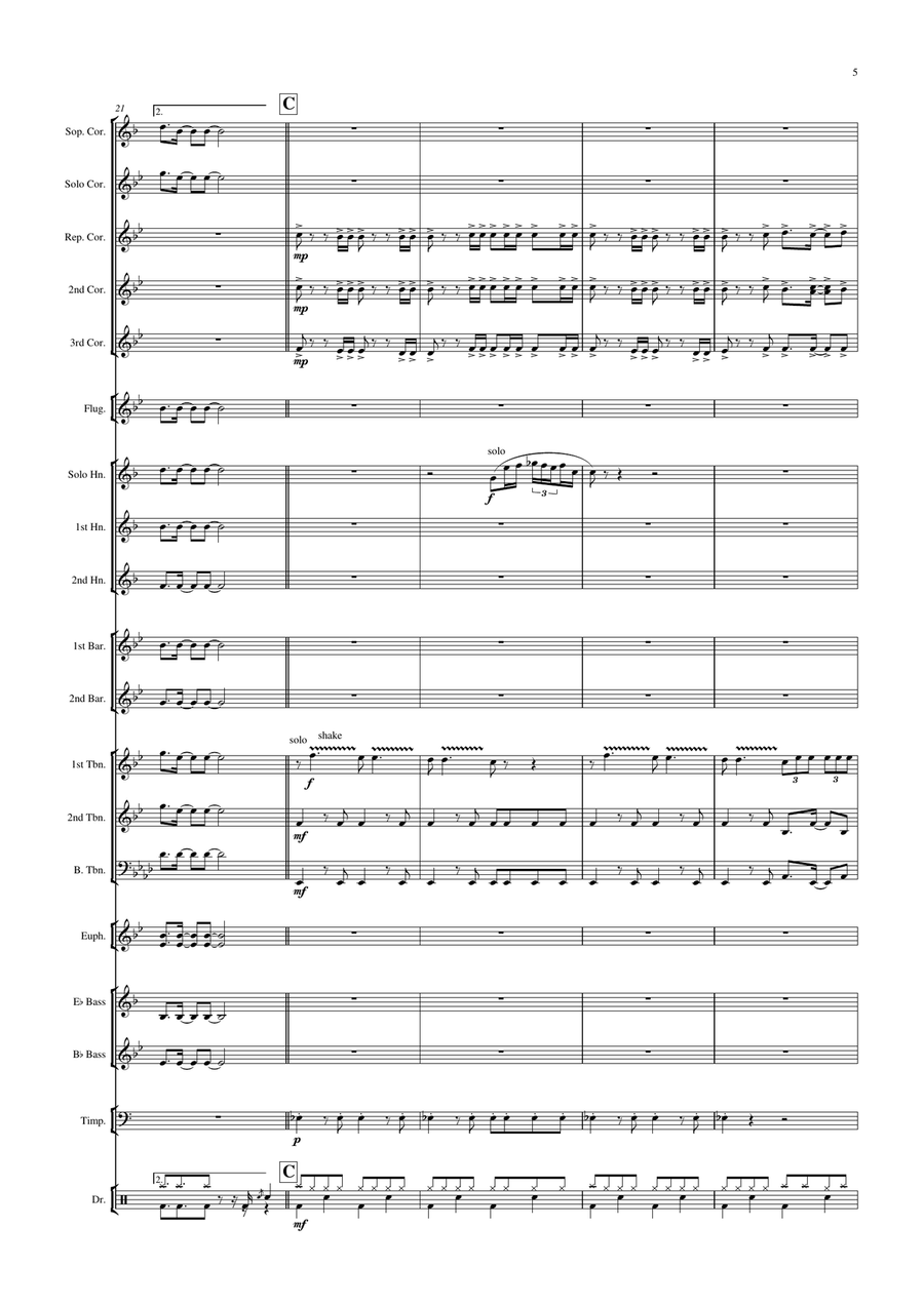 Back In Black Brass Band scores gallery preview page 6