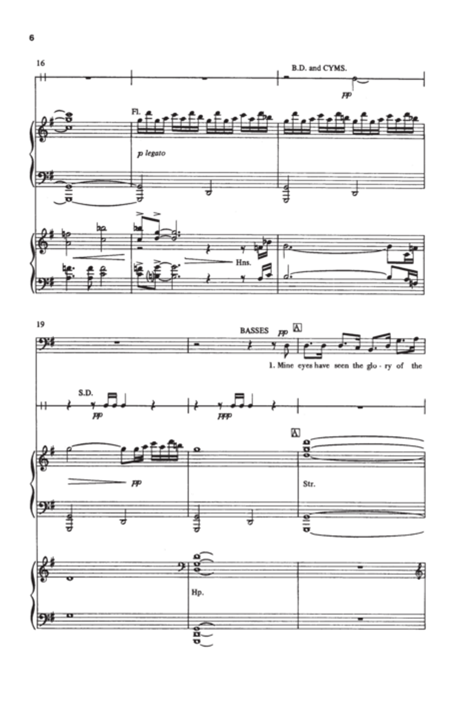 Battle Hymn of the Republic Battle Hymn of the Republic 4-Part scores gallery preview page 5