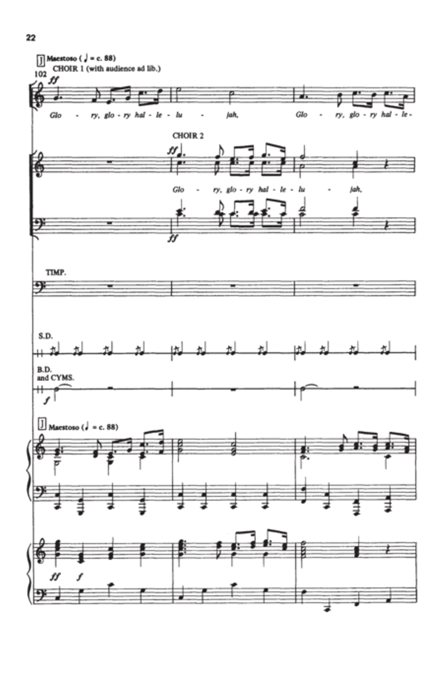 Battle Hymn of the Republic Battle Hymn of the Republic 4-Part scores gallery preview page 7