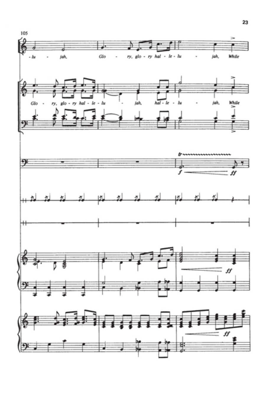 Battle Hymn of the Republic Battle Hymn of the Republic 4-Part scores gallery preview page 8