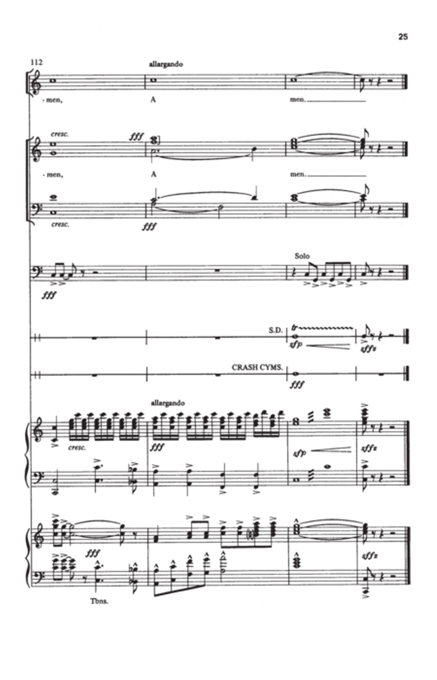 Battle Hymn of the Republic Battle Hymn of the Republic 4-Part scores gallery preview page 10