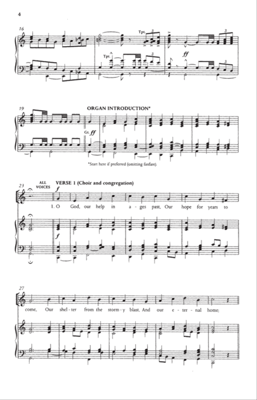 O God, our help in ages past 4-Part scores gallery preview page 2