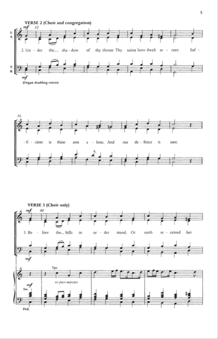 O God, our help in ages past 4-Part scores gallery preview page 3