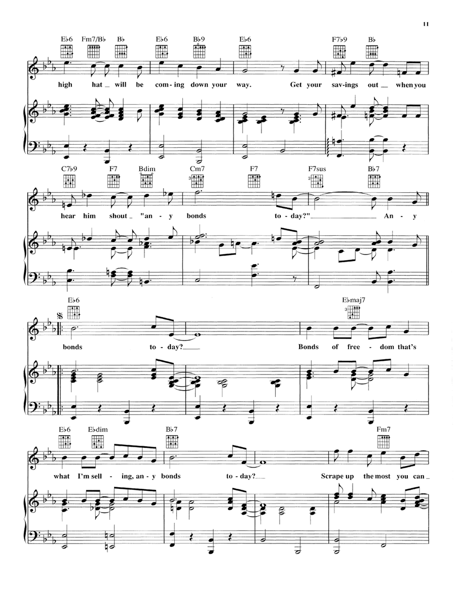 Any Bonds Today Any Bonds Today Piano, Vocal, Guitar scores gallery preview page 2