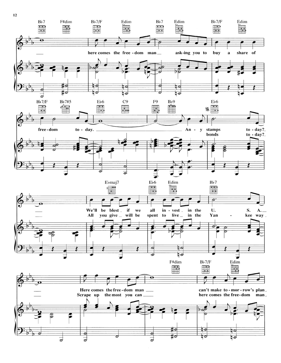 Any Bonds Today Any Bonds Today Piano, Vocal, Guitar scores gallery preview page 3